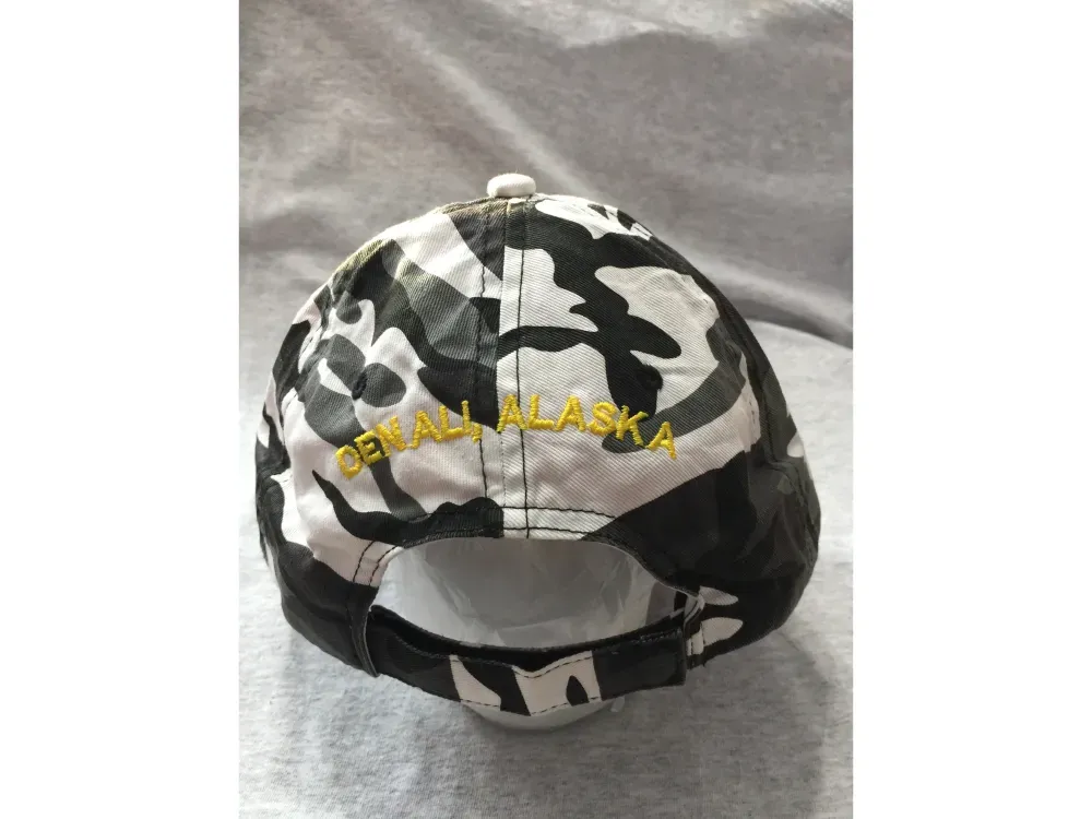 Huge Rock Cafe Baseball Cap in Pink & Winter Camouflage - 4