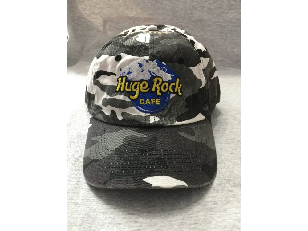 Huge Rock Cafe Baseball Cap in Pink & Winter Camouflage - 3