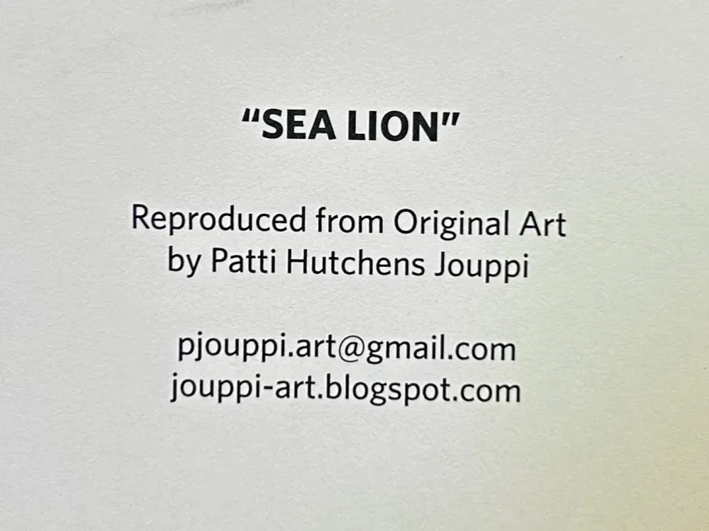 Sealife Cards, Sea Lion - 2