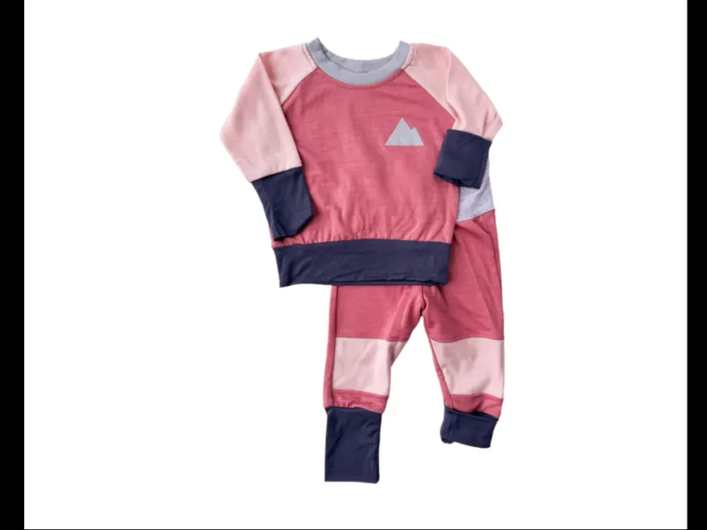 Grow-With-Me Kids Merino Wool Crew Neck Layer Set - 3