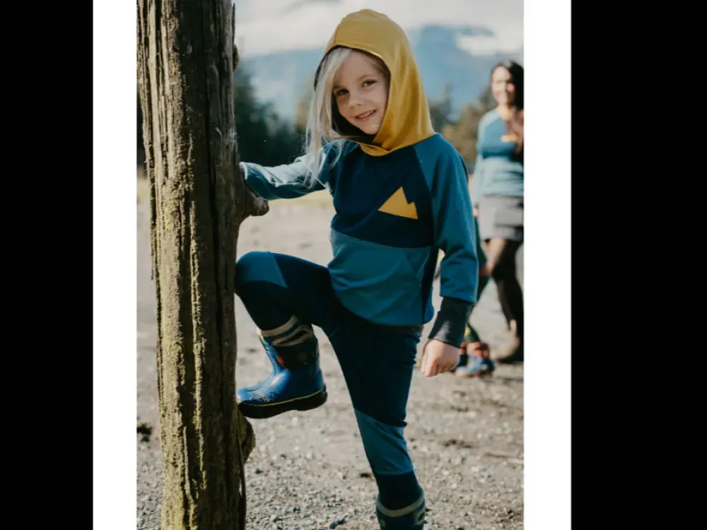 Grow-With-Me Kids Merino Wool Hoodie Layer Set - 4
