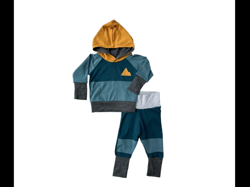Grow-With-Me Kids Merino Wool Hoodie Layer Set - 3