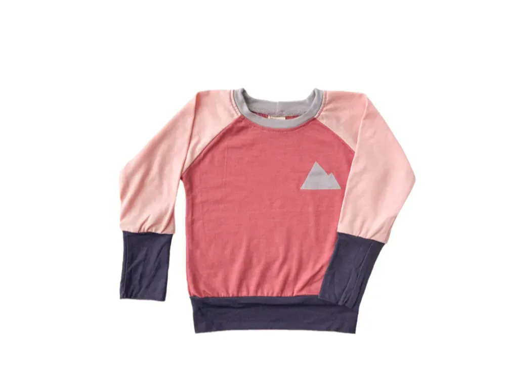 Grow-With-Me Kids Merino Wool Crew Neck Top - 5