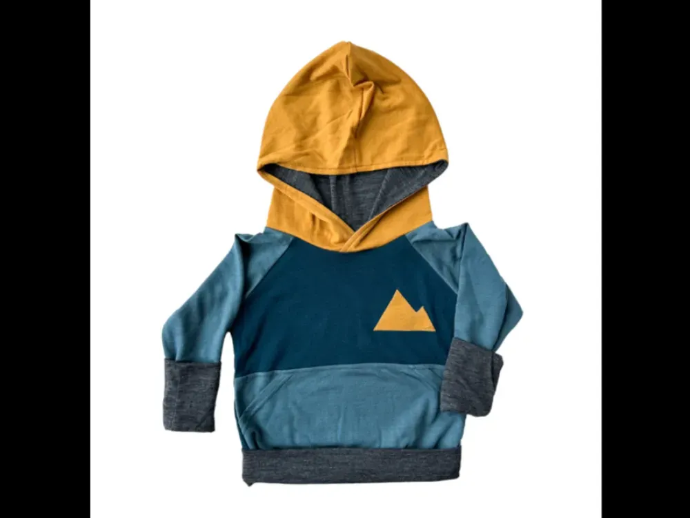 Grow-With-Me Kids Merino Wool Hoodie Top - 3
