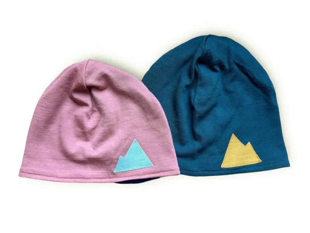 Kids Merino Wool Beanie Hat - 1