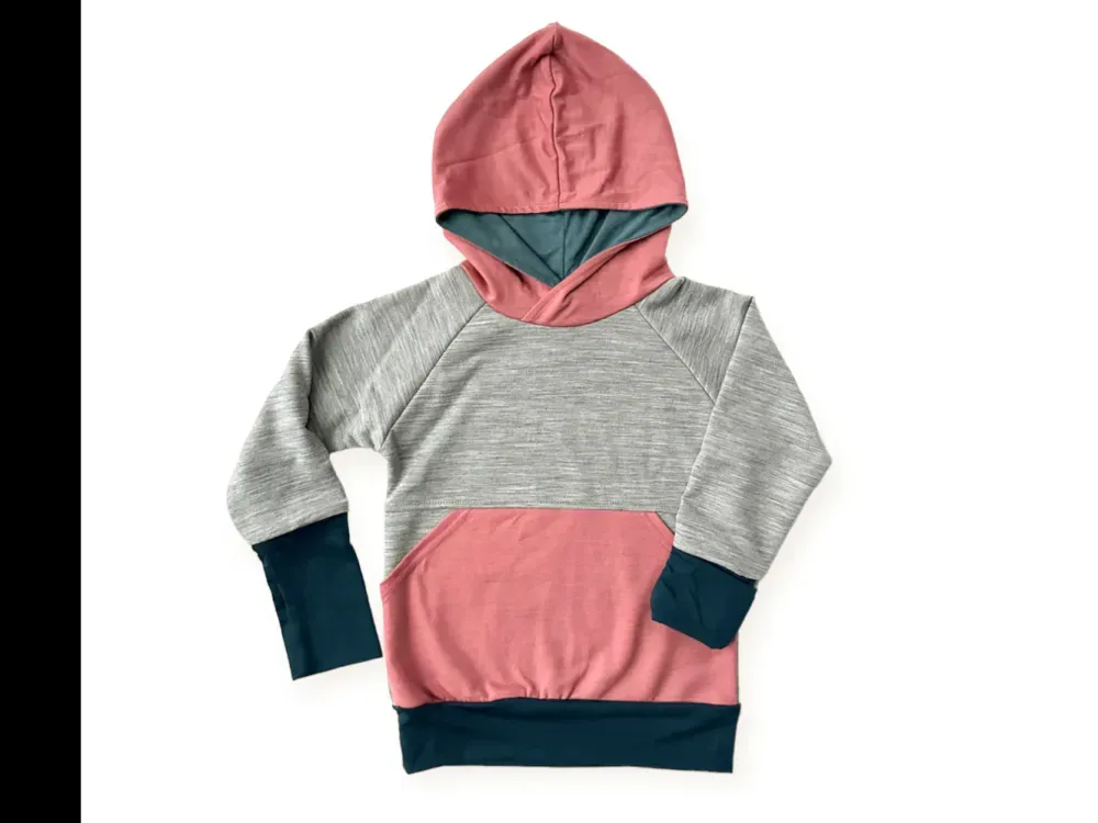Grow-With-Me Kids Ultra-Cozy Merino Wool Hoodie - 1