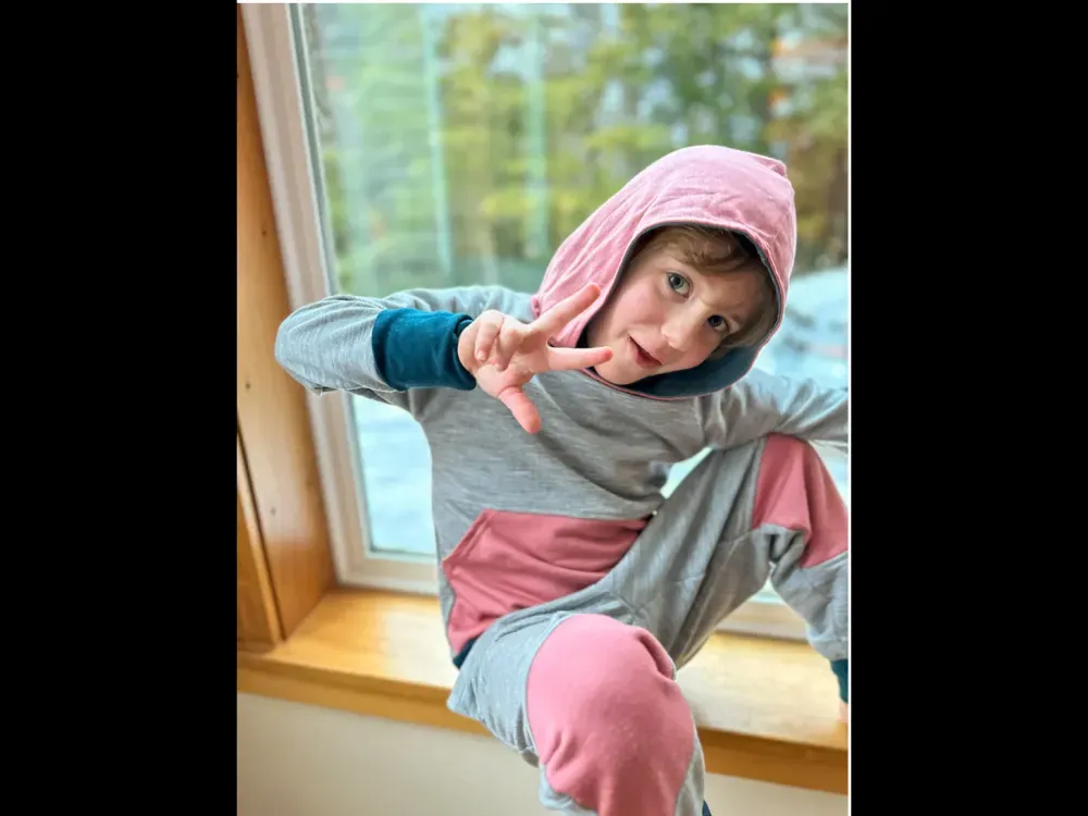 Grow-With-Me Kids Ultra-Cozy Merino Wool Hoodie - 2