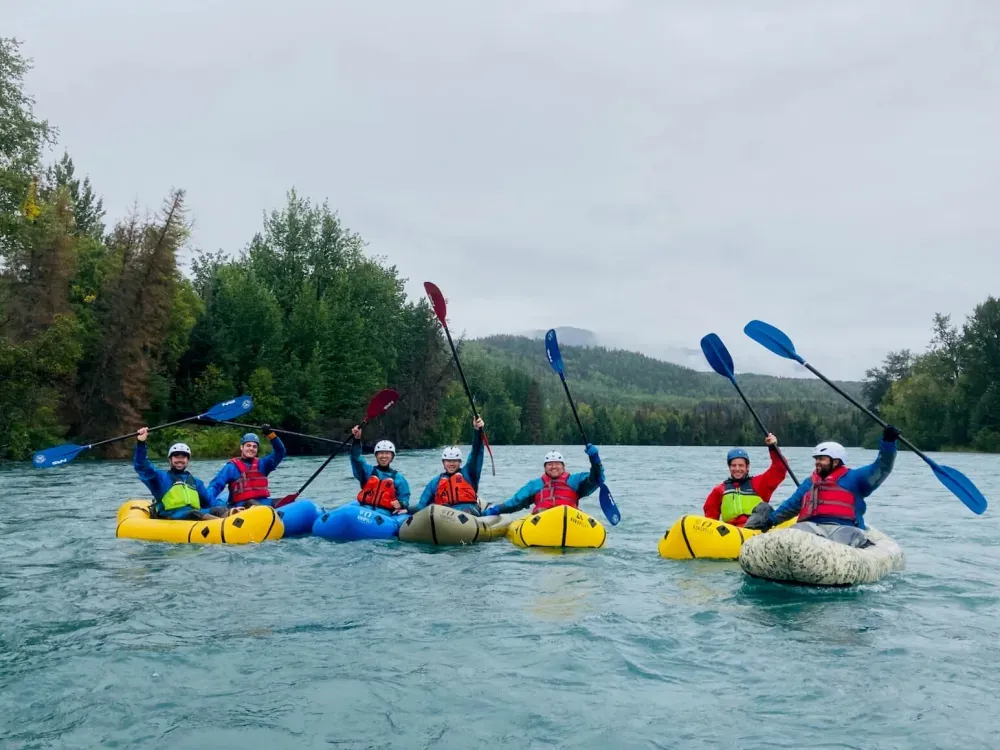Packrafting Kenai River - 1
