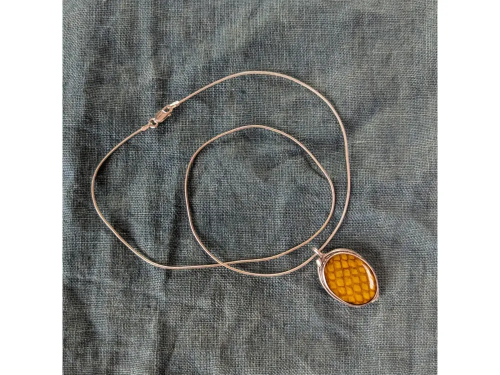 Oval Mermaid Pendant Necklace - 5