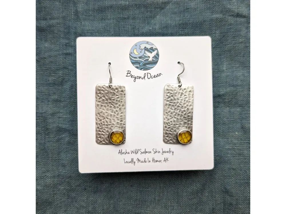 Textured Rectangle Dangles  - 5