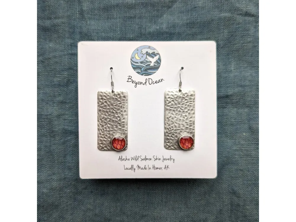 Textured Rectangle Dangles  - 4