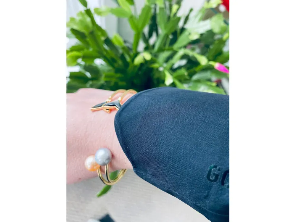 Whale Tail Bracelet With Gold Plated Abalone - 3