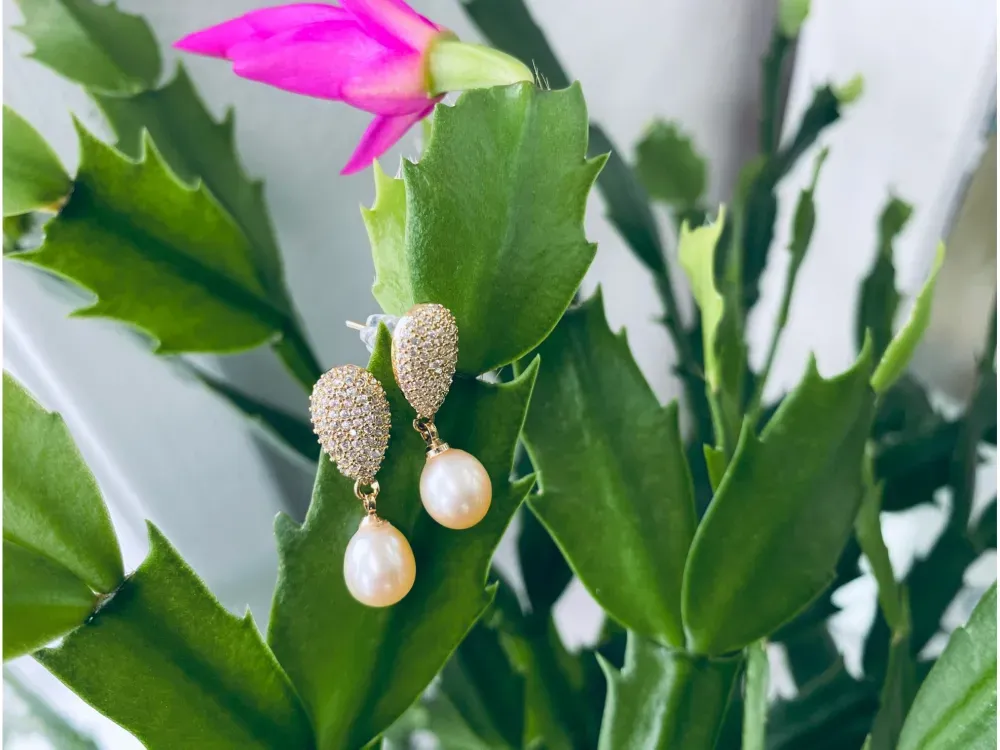 Pearl Freshwater Earrings - 2