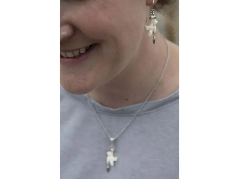 Mammoth Ivory Earrings “First Catch” SS  - 3