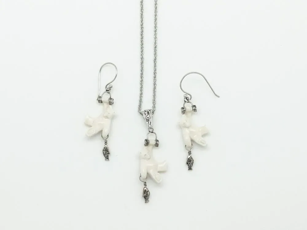 Mammoth Ivory Earrings “First Catch” SS  - 2