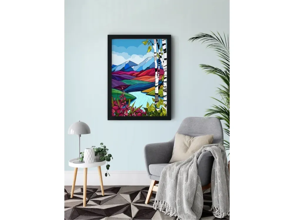 Canvas Art Print "Summer Scene" by Alaskan Artist Annie Brace Corso - 1