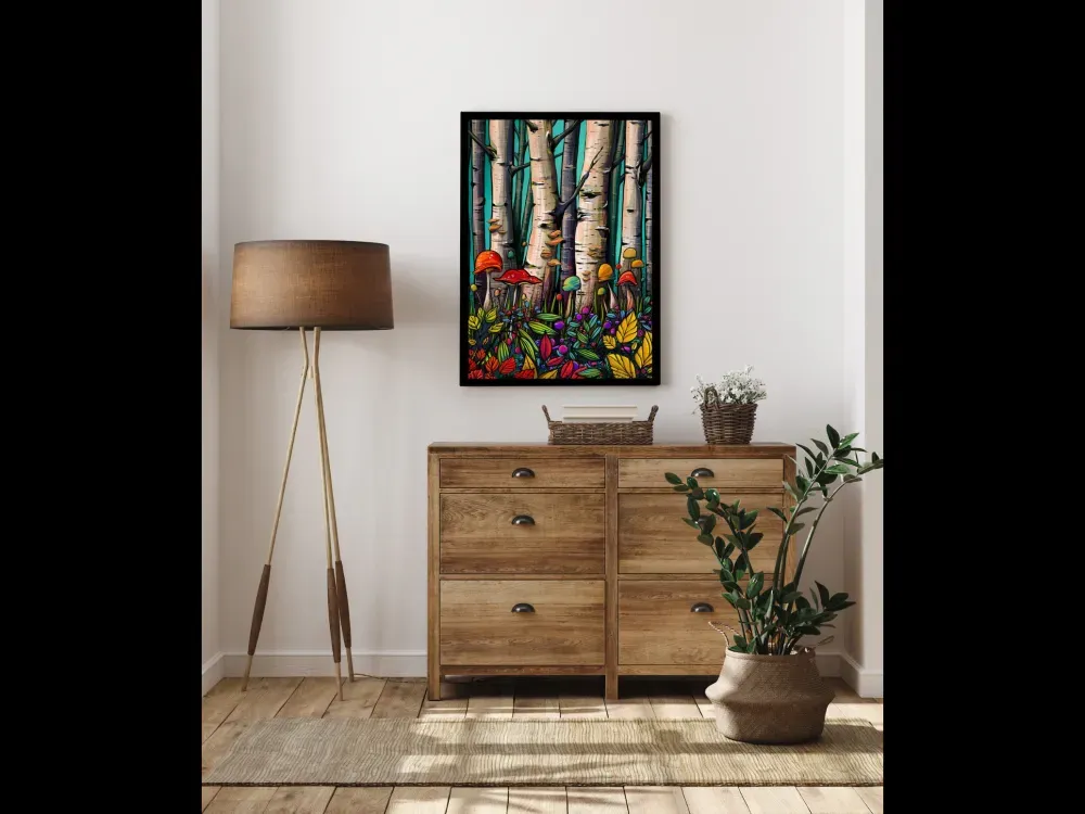 Canvas Art Print "Forest Floor" by Alaskan Artist Annie Brace Corso - 3