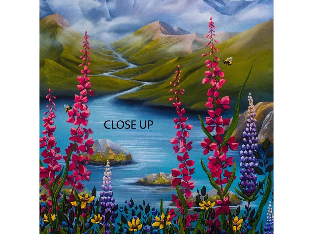 Canvas Art Print "Abundant Beauty" by Alaskan Artist Annie Brace Corso - 4