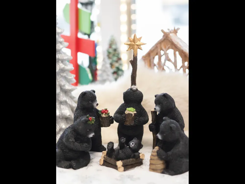 Black Bears Nativity  - 1