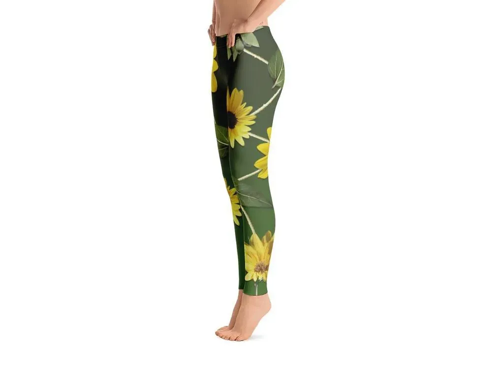 Grandma's Sunflower Leggings - 3