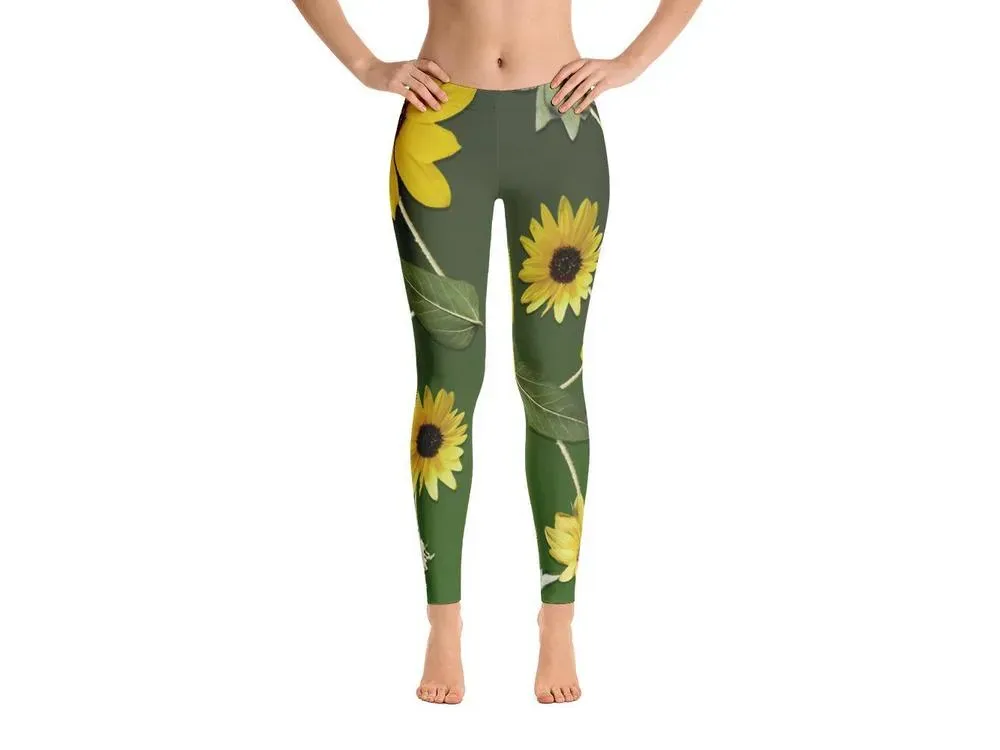 Grandma's Sunflower Leggings - 1