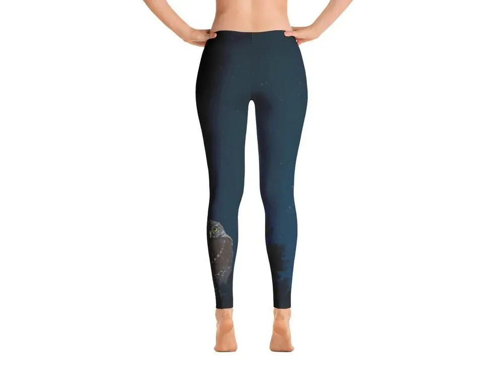 Northern Pygmy Owl Leggings - 1