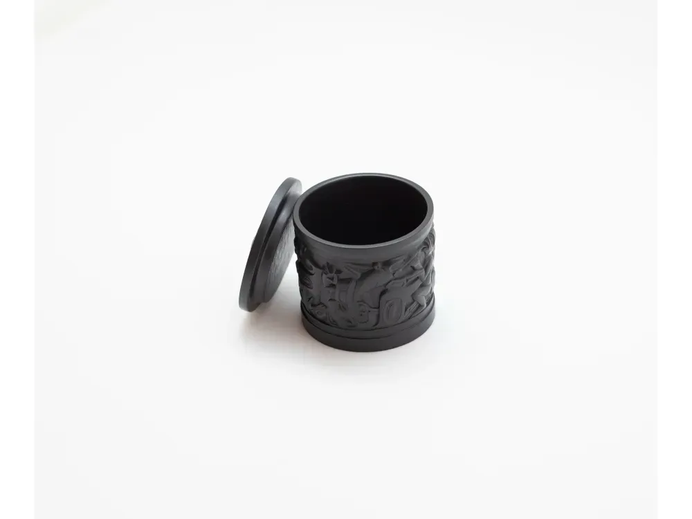 Black Totemic Jewelry/Spices Box  - 1