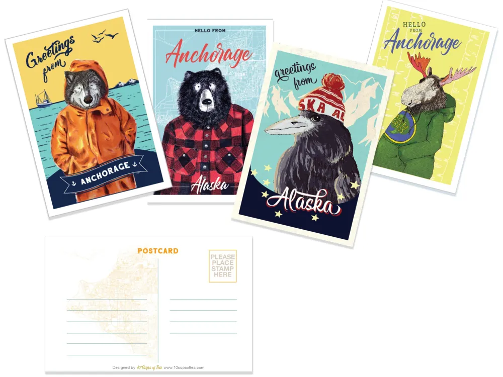 Alaska Style Postcards - 2