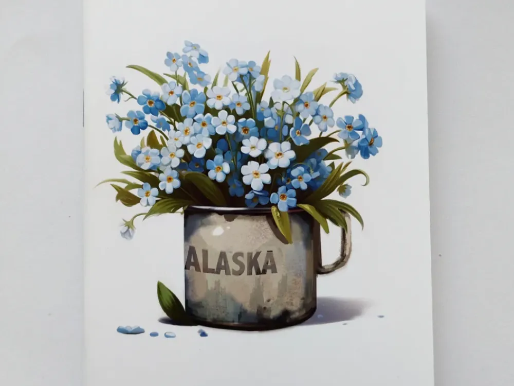 Alaska Mug of forgrt me not Notebook - 1