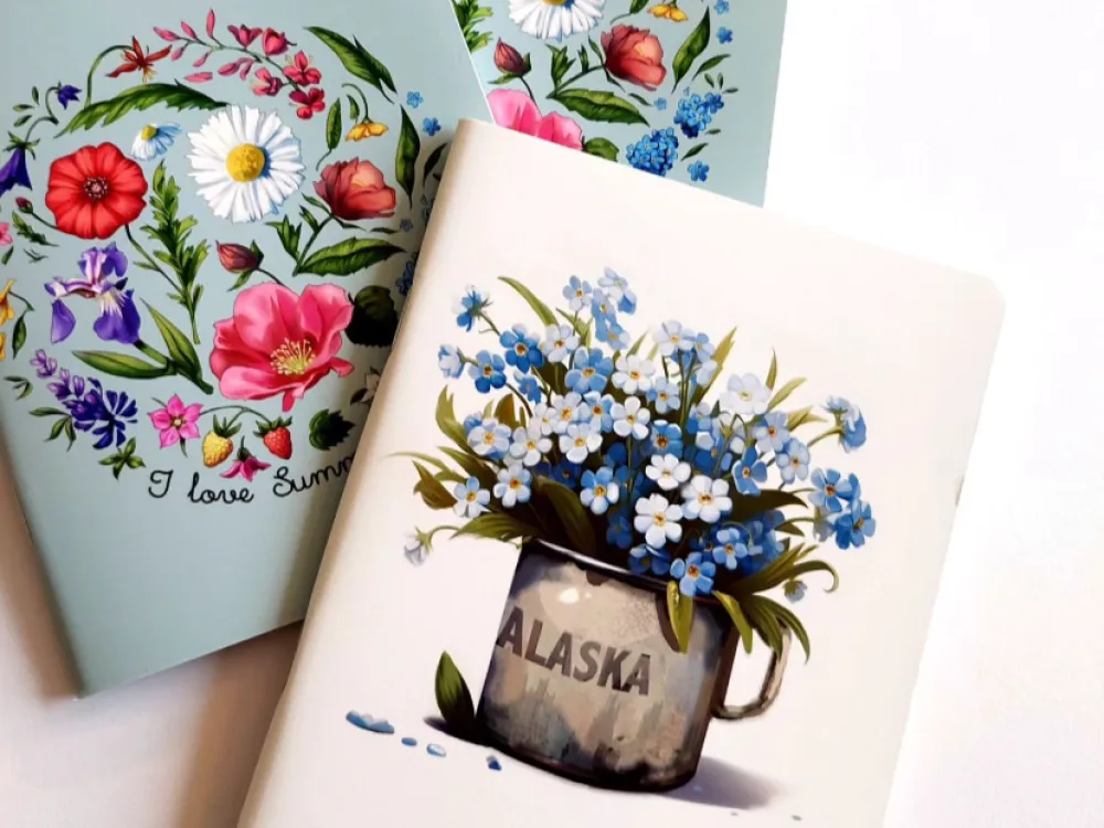 Alaska Mug of forgrt me not Notebook - 3