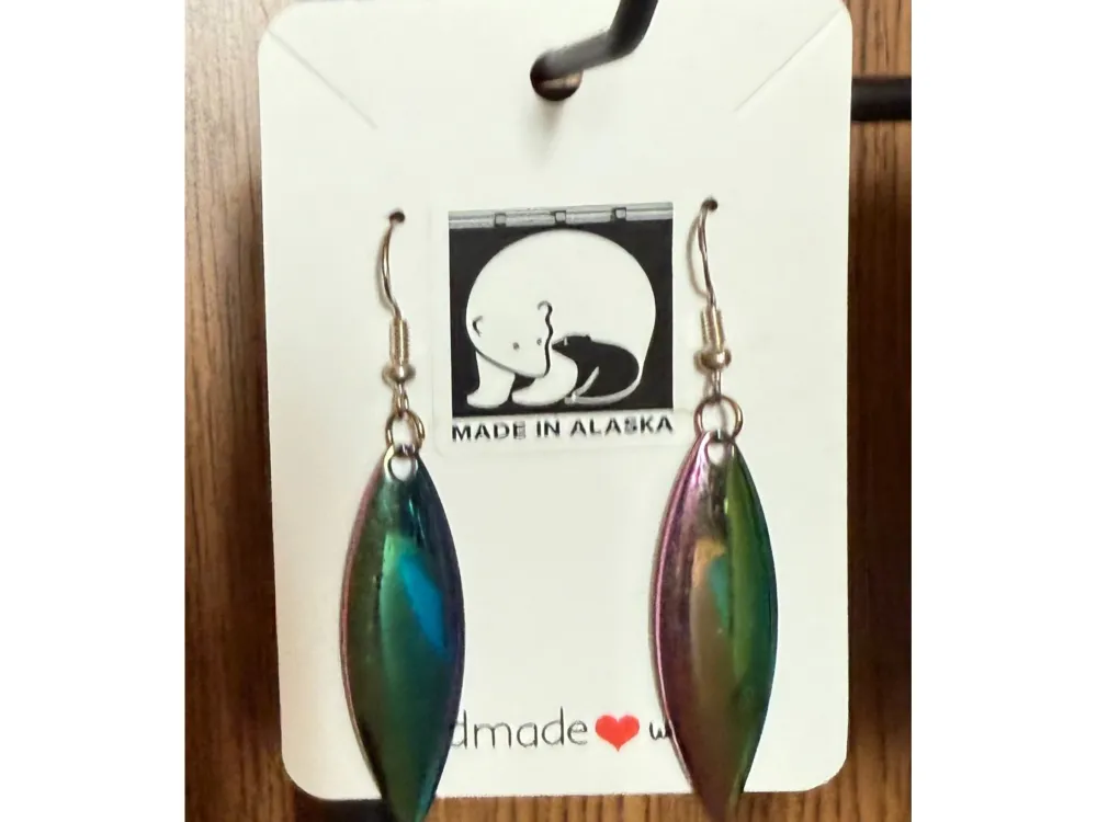 Fishing lure earrings - 2