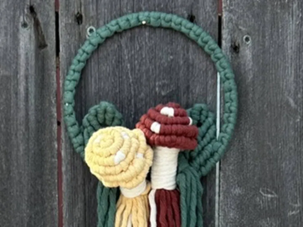 Macramé Mushroom wall hanging - 2