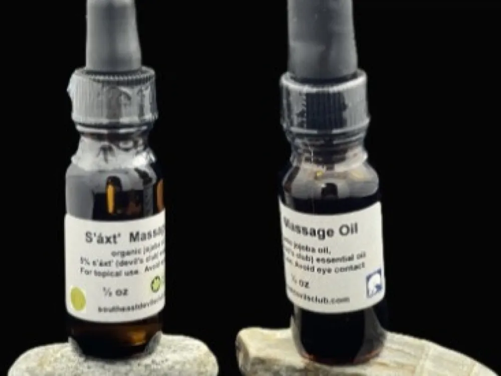 S’áxt’ (devil's club) Massage Oil Dropper- 5% - 1