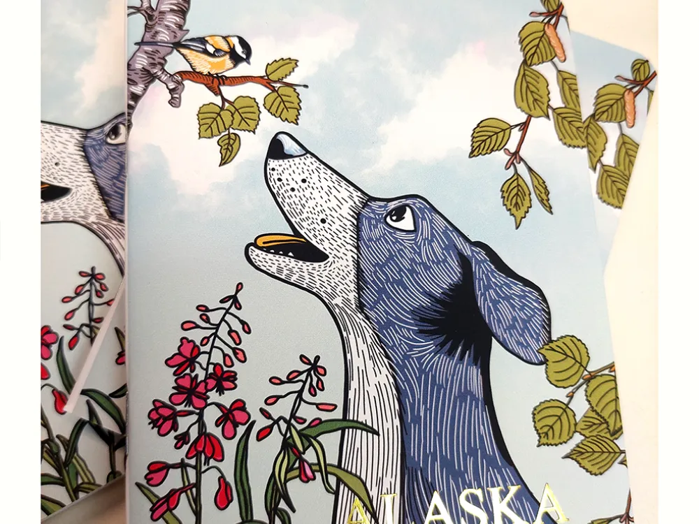 Alaska Chickadee and Dog - 4