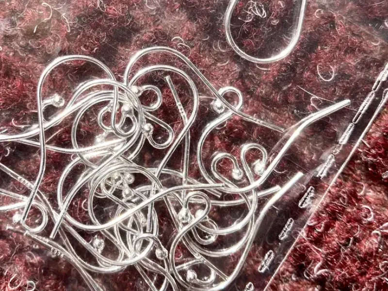 Steeling Silver Hooks 10 pairs