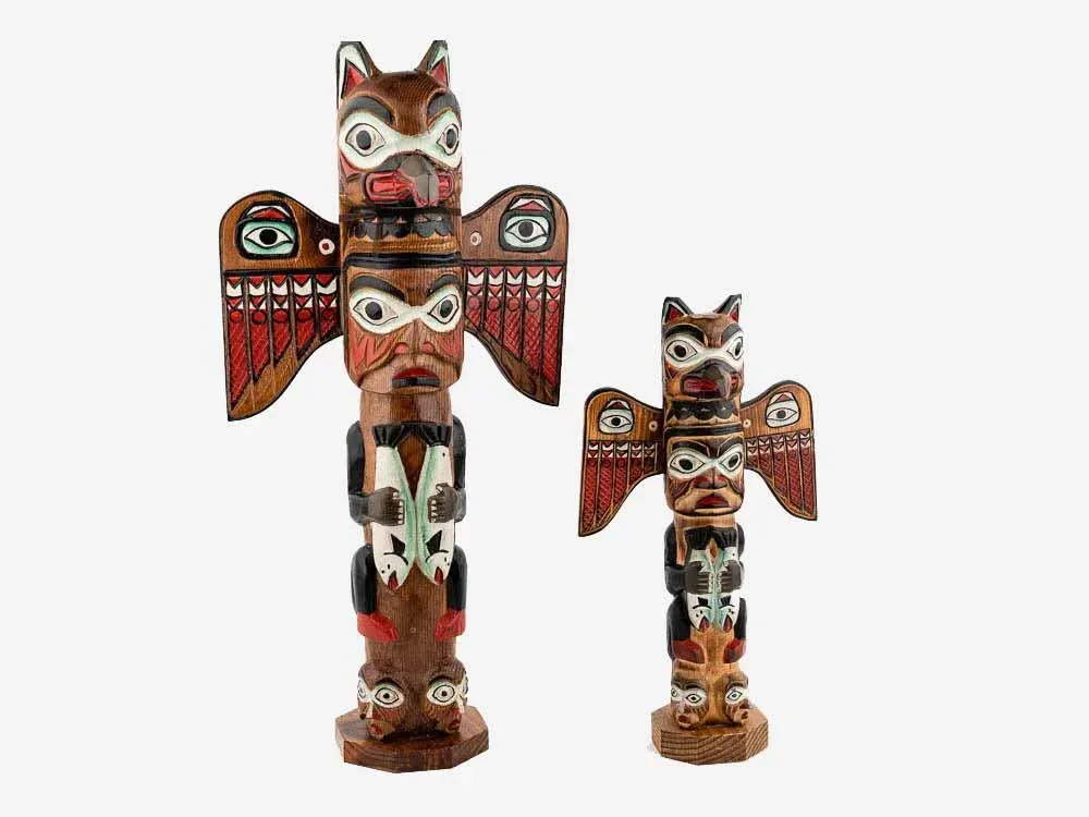 Alaska Black Diamond Fog Woman Totem Pole - 3