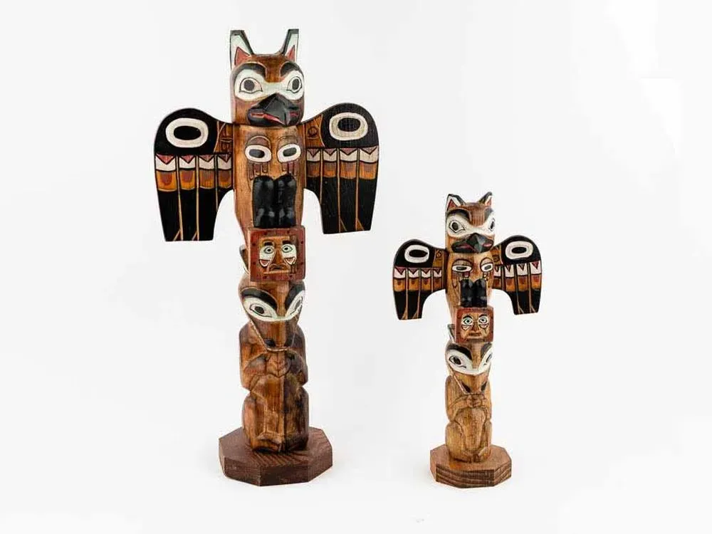 Alaska Black Diamond Legend Of The Sun And Raven Totem Pole - 3