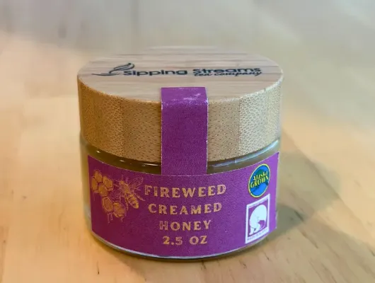 ALASKAN FIREWEED CREAMED HONEY – 2.5 OZ