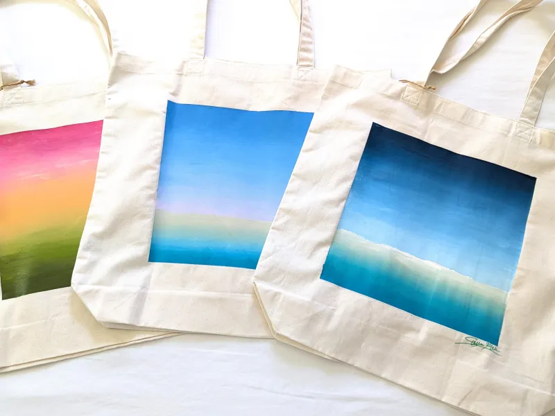 Hand Painted Tote Bags