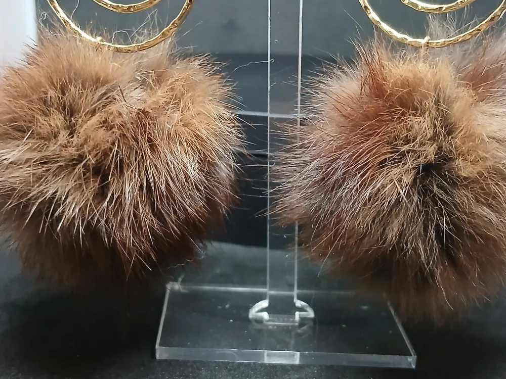 Modern Mink Pom Poms & Hoops - 3