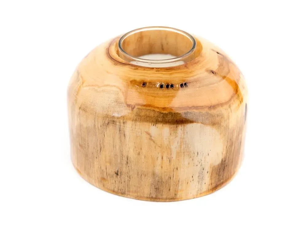 Handmade Wooden Candle Holder - 2