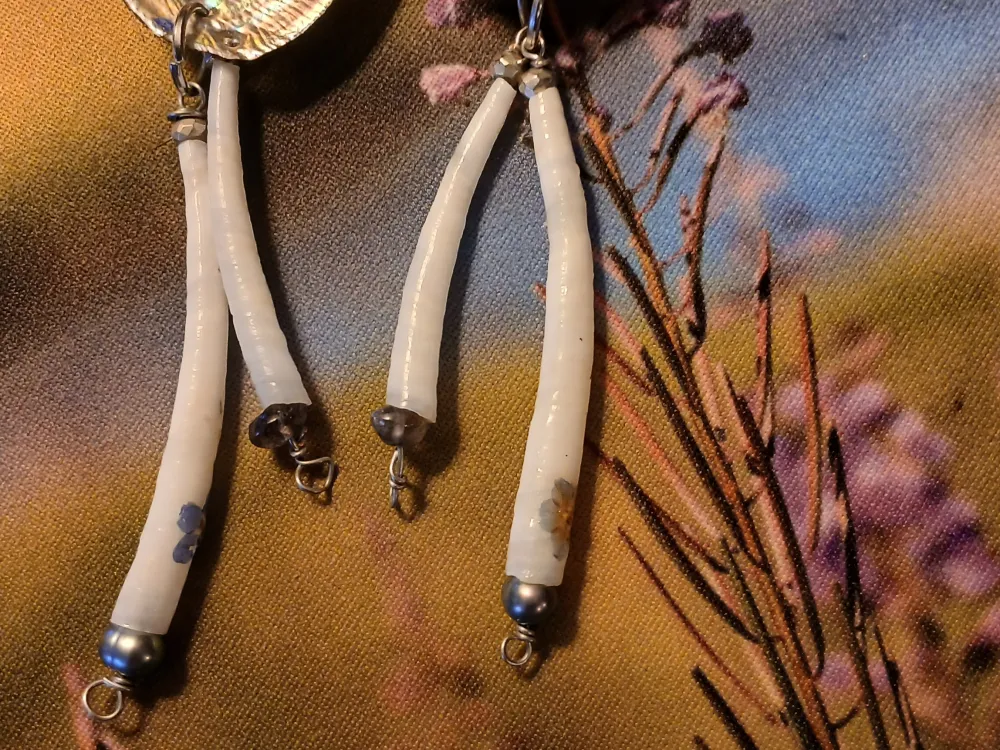 Whispers of Alaska: Dentalium & Forget-me-nots - 2