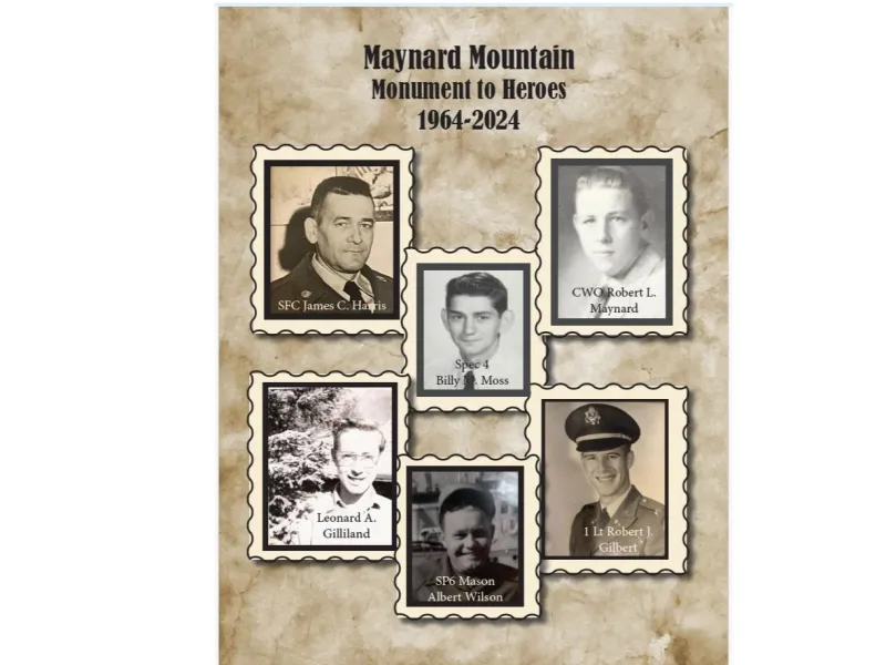 Maynard Mountain, Monument to Heroes