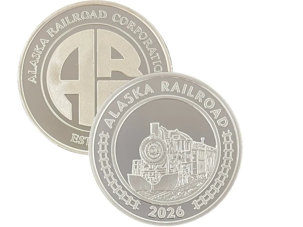 2026 Official Alaska Railroad Medallion $49.99-$249.99 - 2