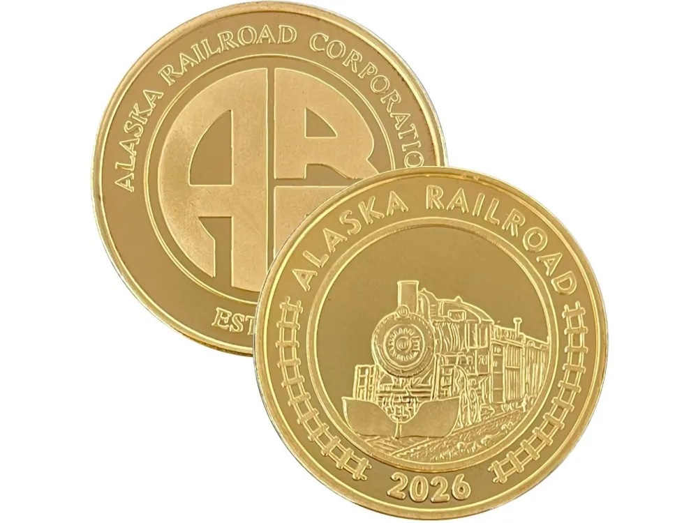 2026 Official Alaska Railroad Medallion $49.99-$249.99 - 3