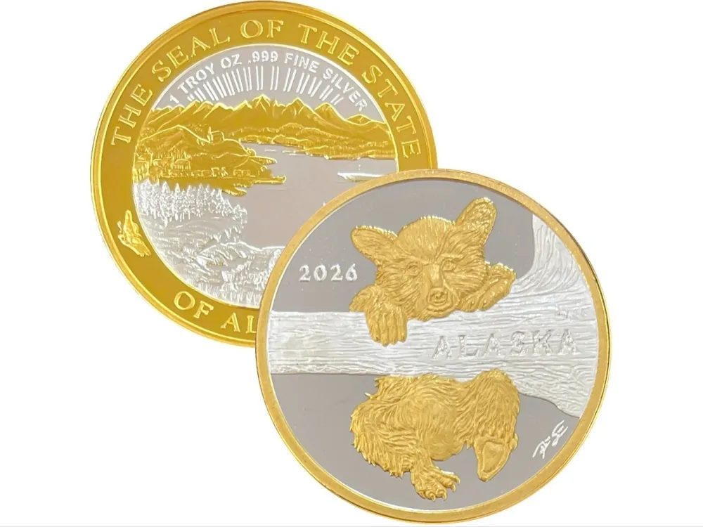 2026 Official State of Alaska “Bear Cub” Medallion $49.99-$249.99 - 1