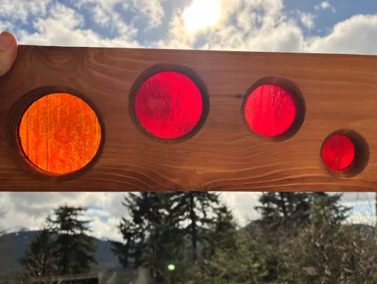 Cedar/Glass Garden Board