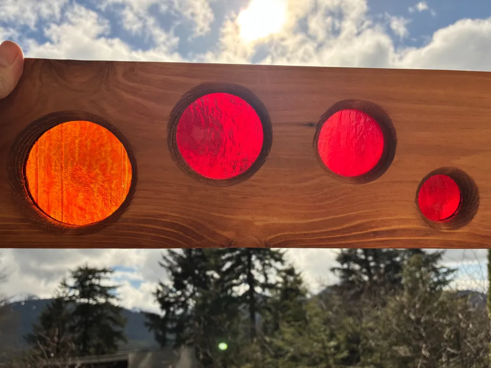 Cedar/Glass Garden Board - 1
