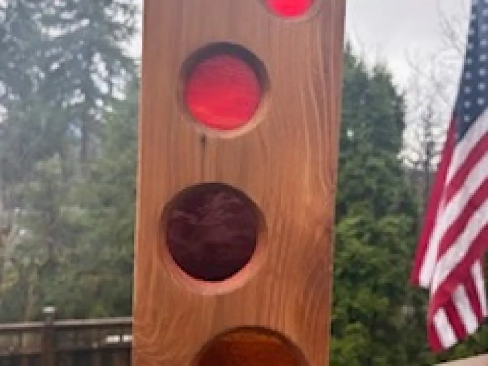 Cedar/Glass Garden Board - 2