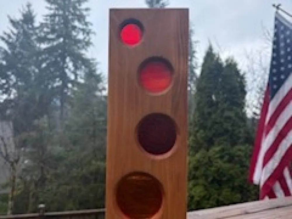 Cedar/Glass Garden Board - 3